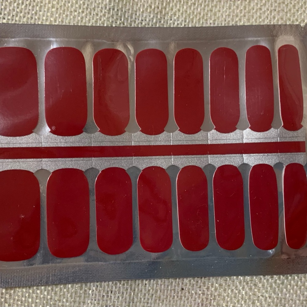 New in package- Lovely Hello Nail Strip - Solid Red